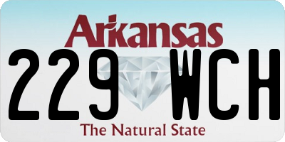 AR license plate 229WCH