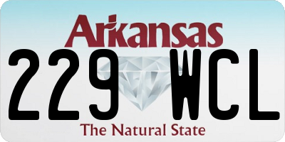 AR license plate 229WCL