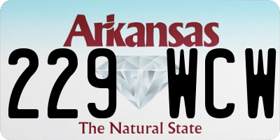 AR license plate 229WCW