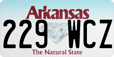 AR license plate 229WCZ