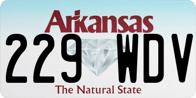 AR license plate 229WDV