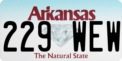 AR license plate 229WEW