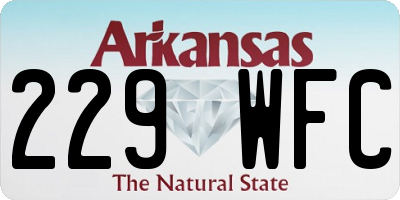 AR license plate 229WFC
