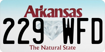 AR license plate 229WFD