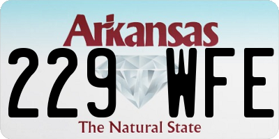 AR license plate 229WFE