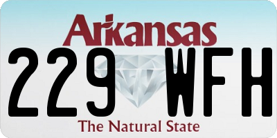 AR license plate 229WFH