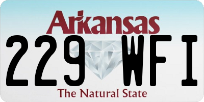 AR license plate 229WFI