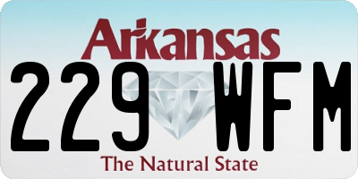 AR license plate 229WFM