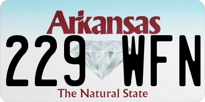 AR license plate 229WFN