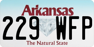 AR license plate 229WFP