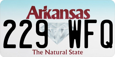 AR license plate 229WFQ