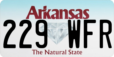AR license plate 229WFR