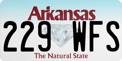 AR license plate 229WFS