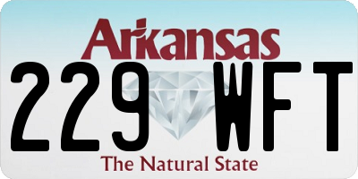 AR license plate 229WFT