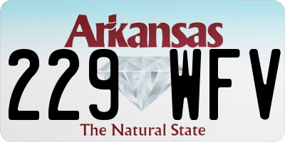 AR license plate 229WFV