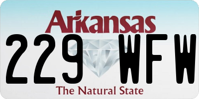 AR license plate 229WFW