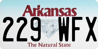 AR license plate 229WFX