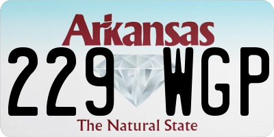 AR license plate 229WGP