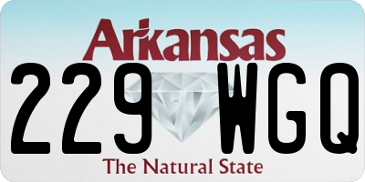 AR license plate 229WGQ