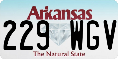 AR license plate 229WGV
