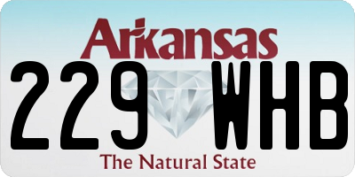 AR license plate 229WHB