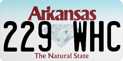 AR license plate 229WHC