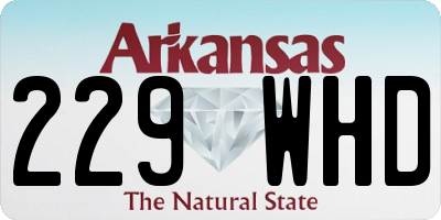 AR license plate 229WHD