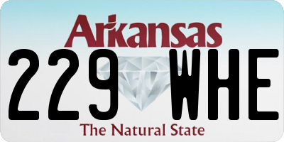 AR license plate 229WHE