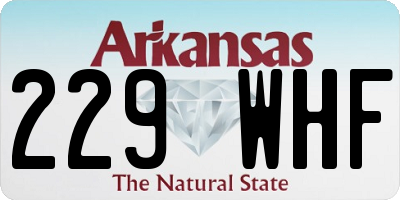 AR license plate 229WHF