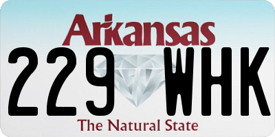 AR license plate 229WHK