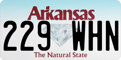 AR license plate 229WHN