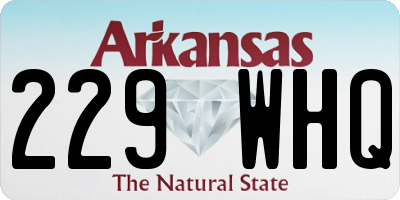 AR license plate 229WHQ