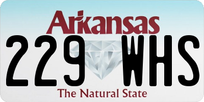 AR license plate 229WHS