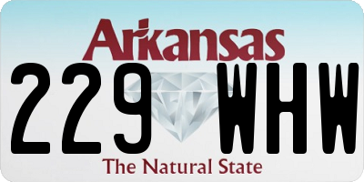 AR license plate 229WHW