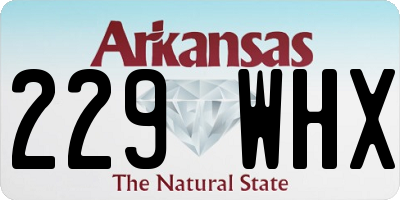 AR license plate 229WHX