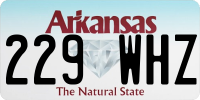 AR license plate 229WHZ