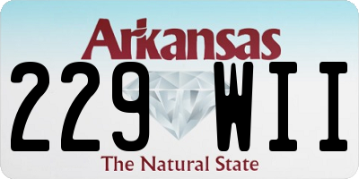 AR license plate 229WII