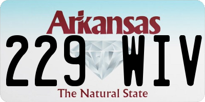 AR license plate 229WIV