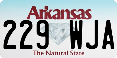 AR license plate 229WJA