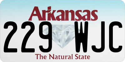AR license plate 229WJC