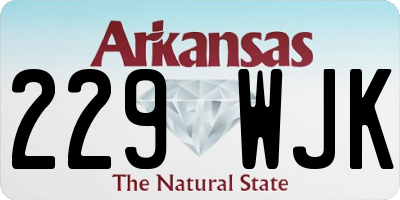 AR license plate 229WJK