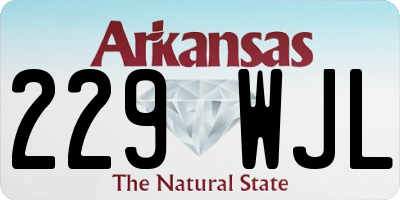 AR license plate 229WJL