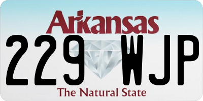 AR license plate 229WJP