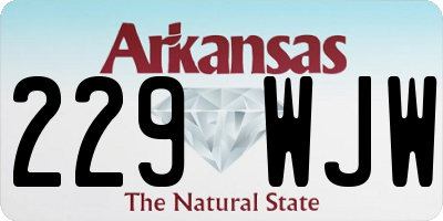 AR license plate 229WJW