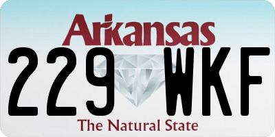 AR license plate 229WKF