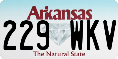 AR license plate 229WKV