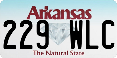 AR license plate 229WLC