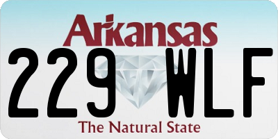 AR license plate 229WLF