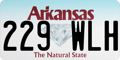 AR license plate 229WLH