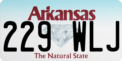 AR license plate 229WLJ